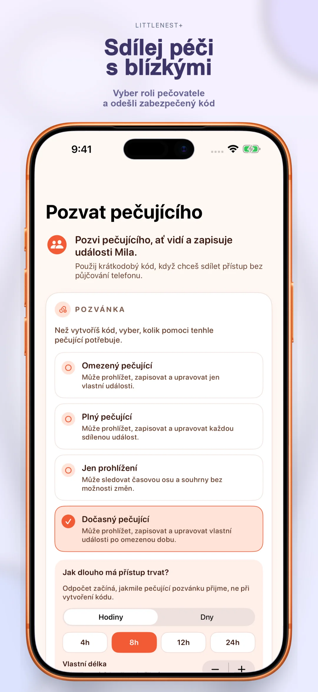 Sdílení péče s partnerem a hlídači