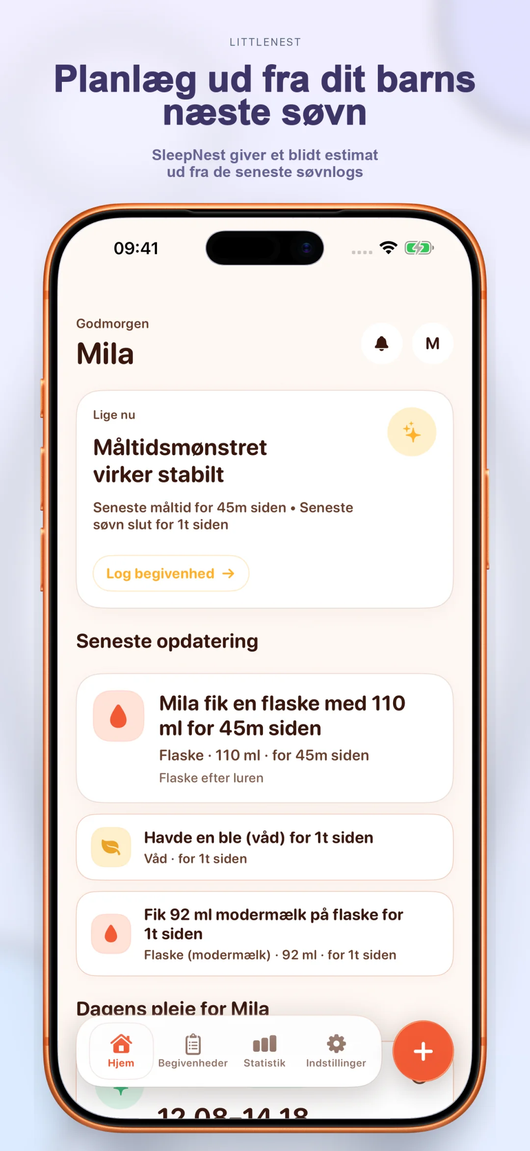 Næste-søvnsplanlægger med vågeninduer