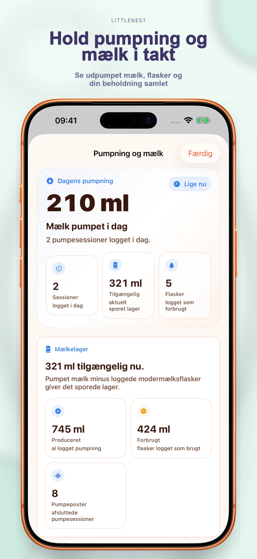 Pumpning og mælkelagertracking