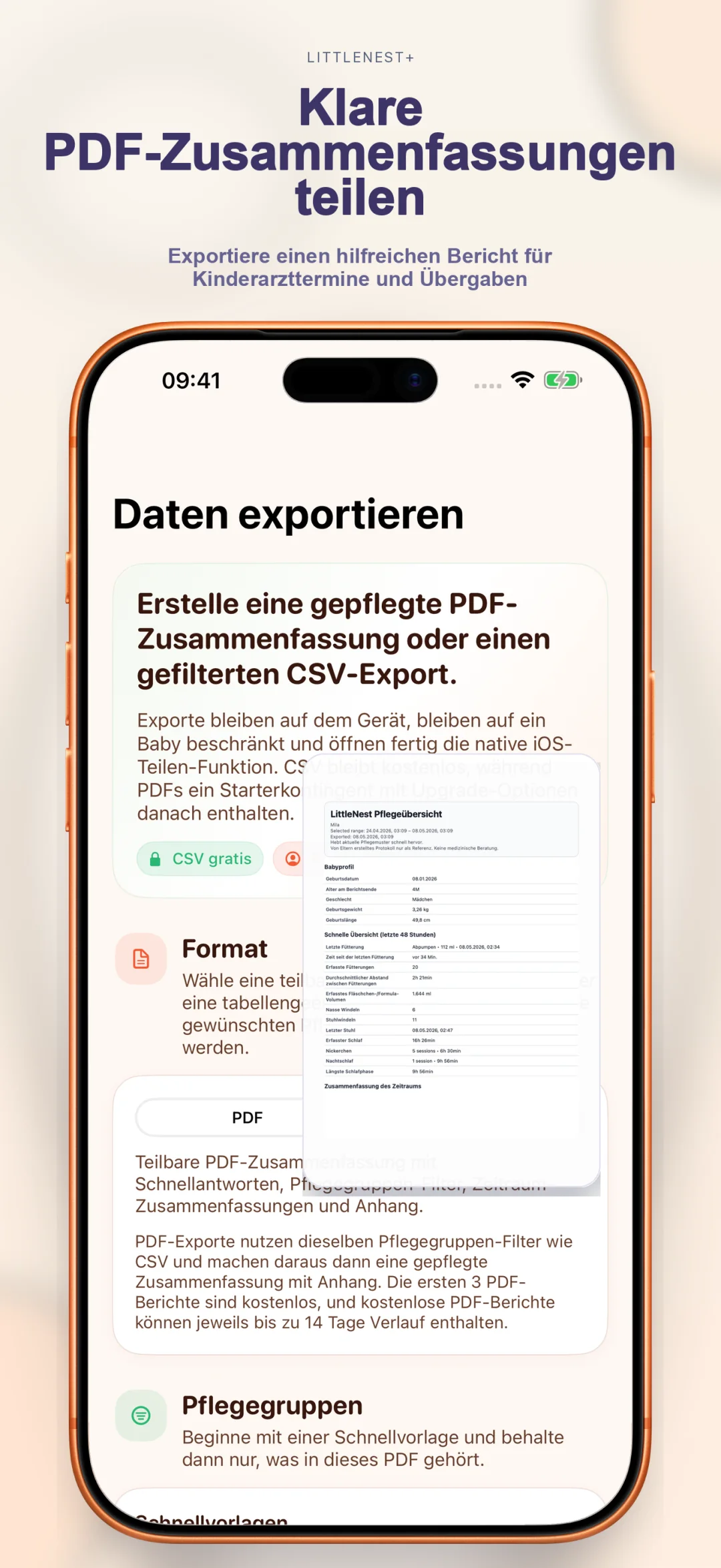 Sauberer PDF-Export