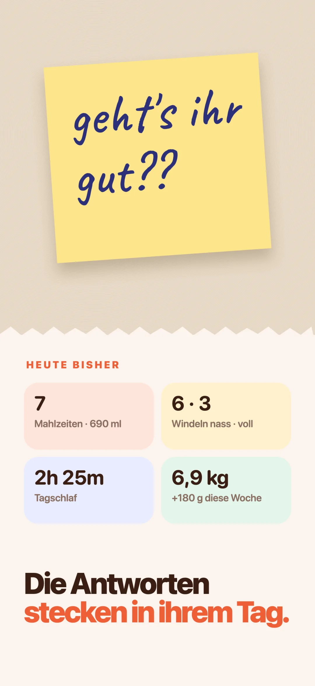 Die Antworten stecken in ihrem Tag.