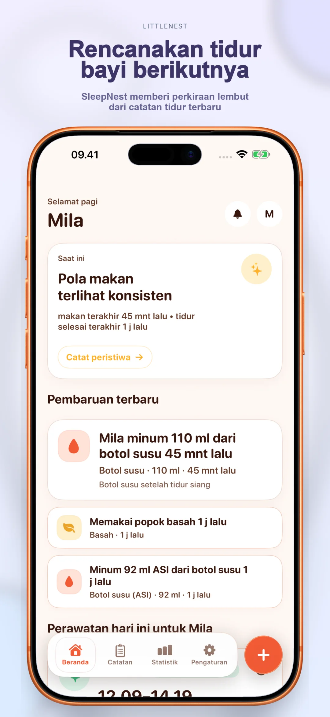Perencana tidur berikutnya dengan jendela bangun