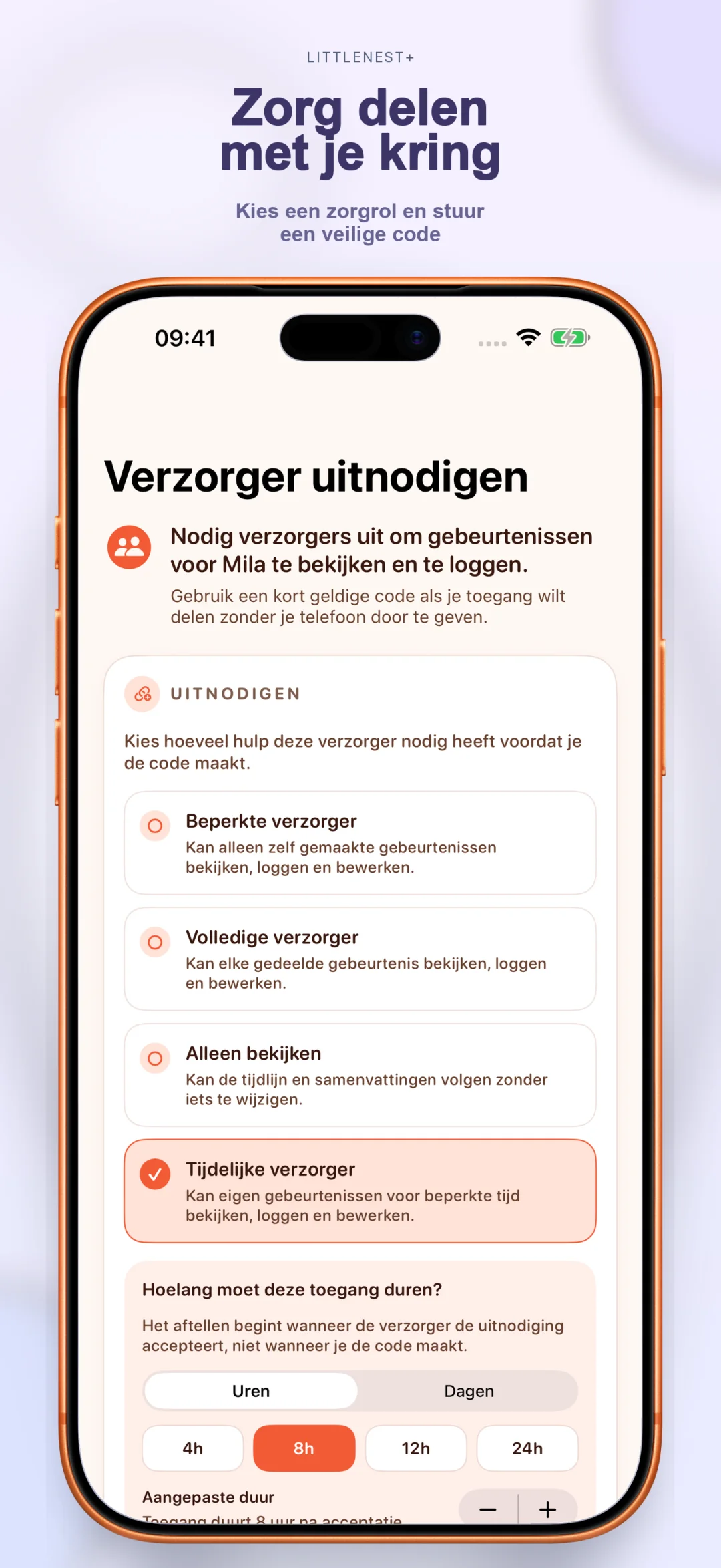 Deel zorg met partner en verzorgers