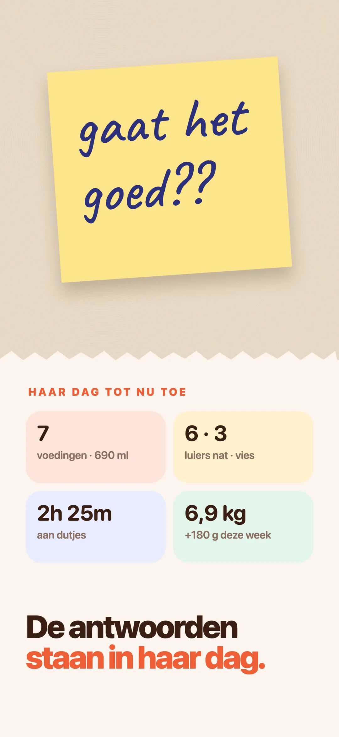 De antwoorden staan in haar dag.