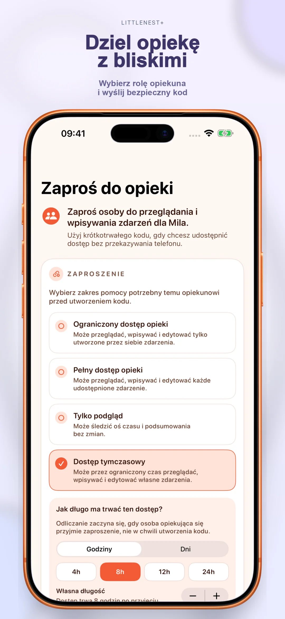 Dziel opiekę z partnerem i opiekunami