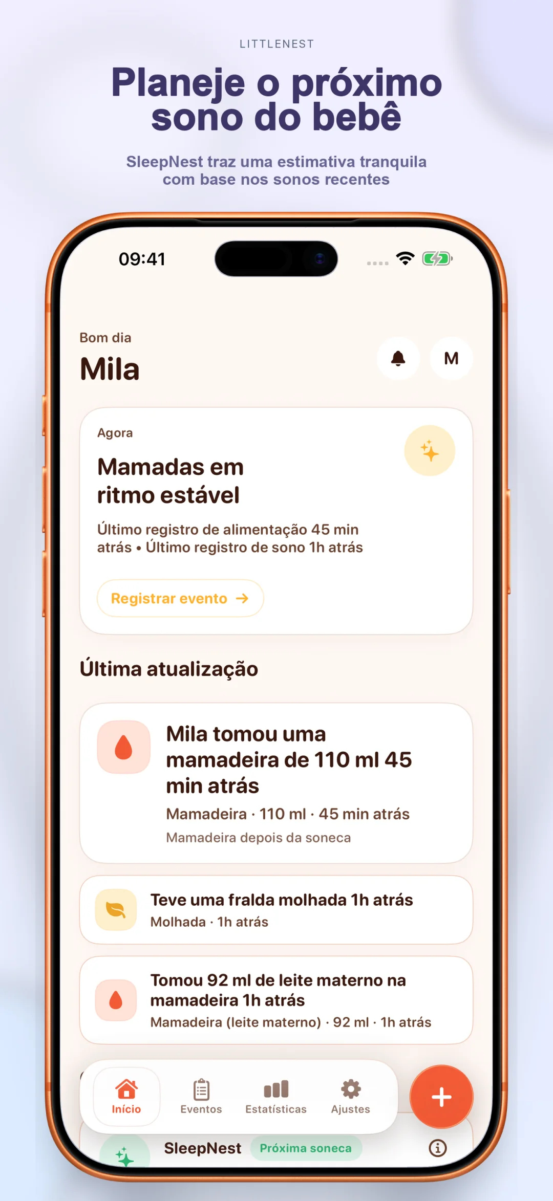Planejador da próxima soneca com janelas de vigília