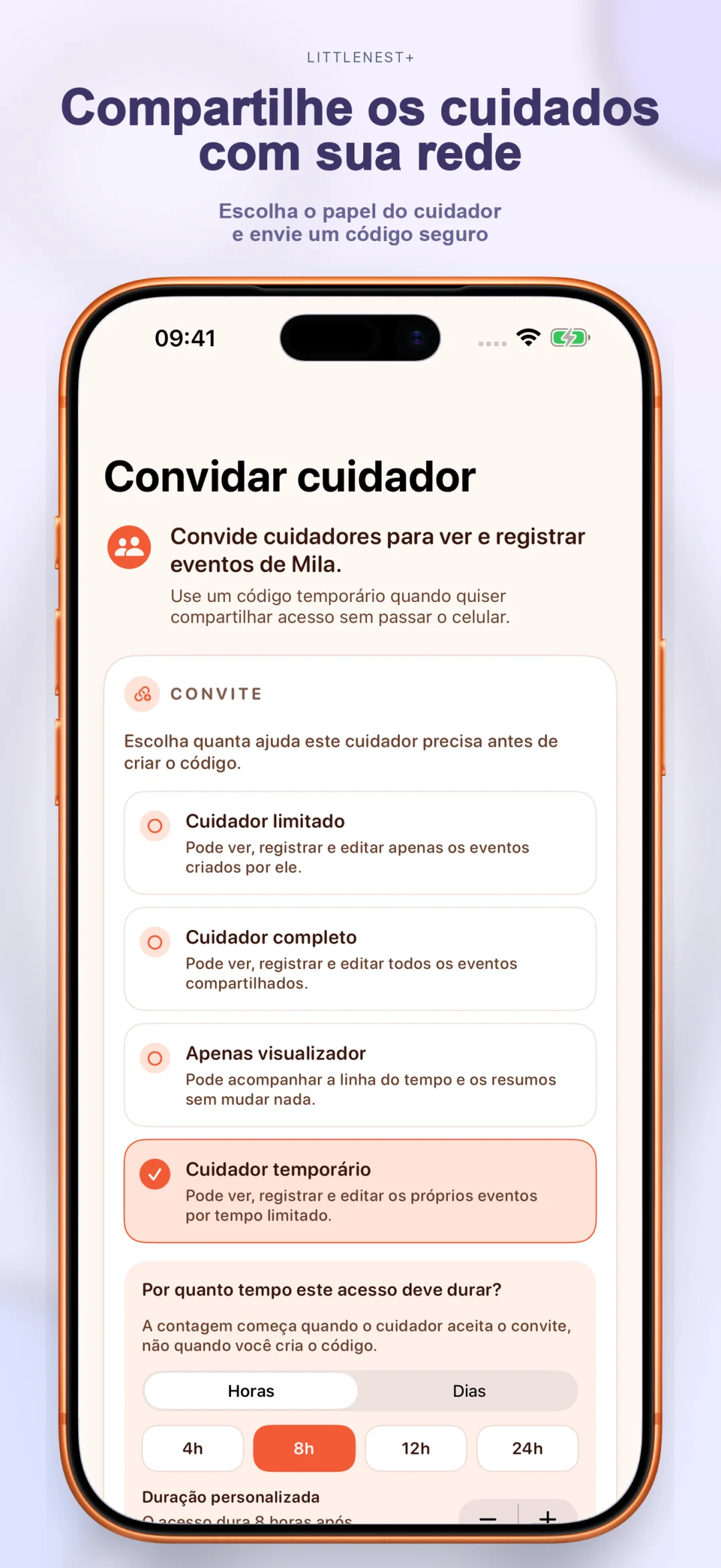 Compartilhe o cuidado com parceiro e cuidadores