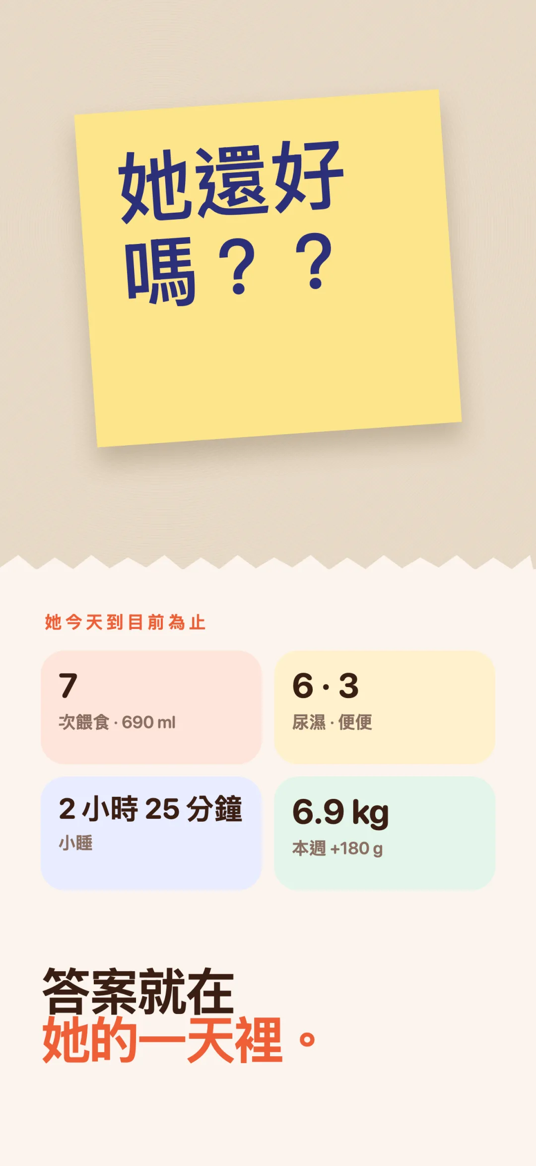 答案就在她的一天裡。